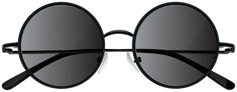 round sunglasses transparent